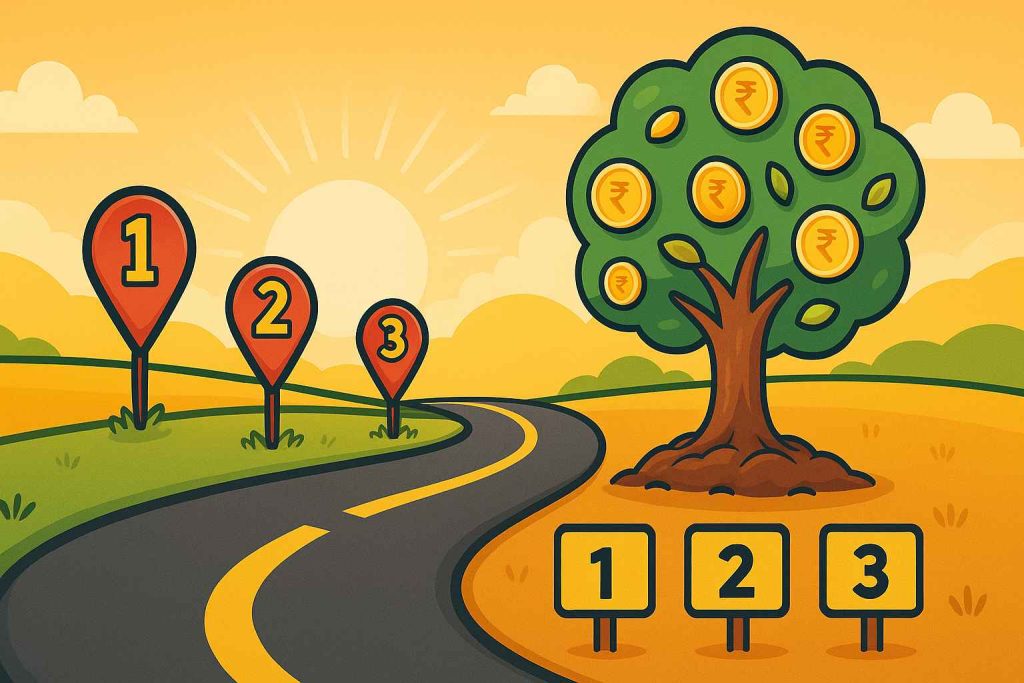"Step-by-step investing journey that leads to long-term financial growth."