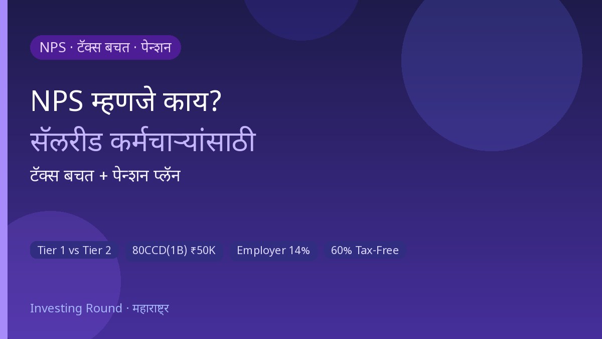NPS टॅक्स बचत पेन्शन प्लॅन सॅलरीड