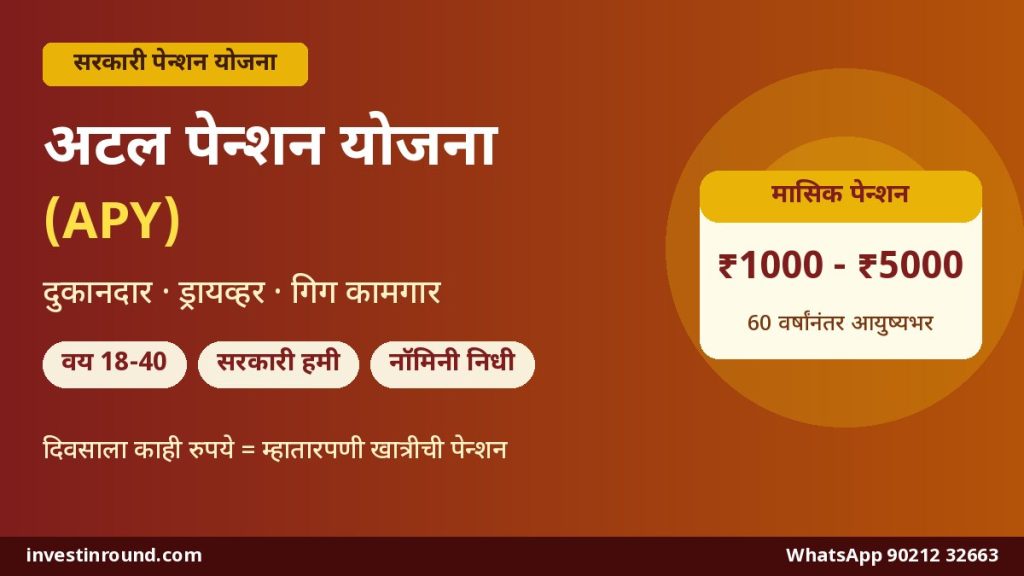 अटल पेन्शन योजना APY दुकानदार ड्रायव्हर गिग कामगार पेन्शन