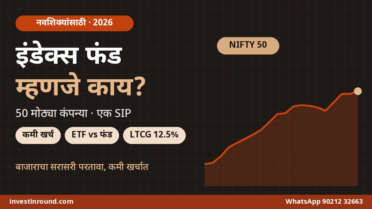 इंडेक्स फंड म्हणजे काय Nifty 50 इंडेक्स फंड SIP नवशिक्यांसाठी गाइड 2026 मराठी